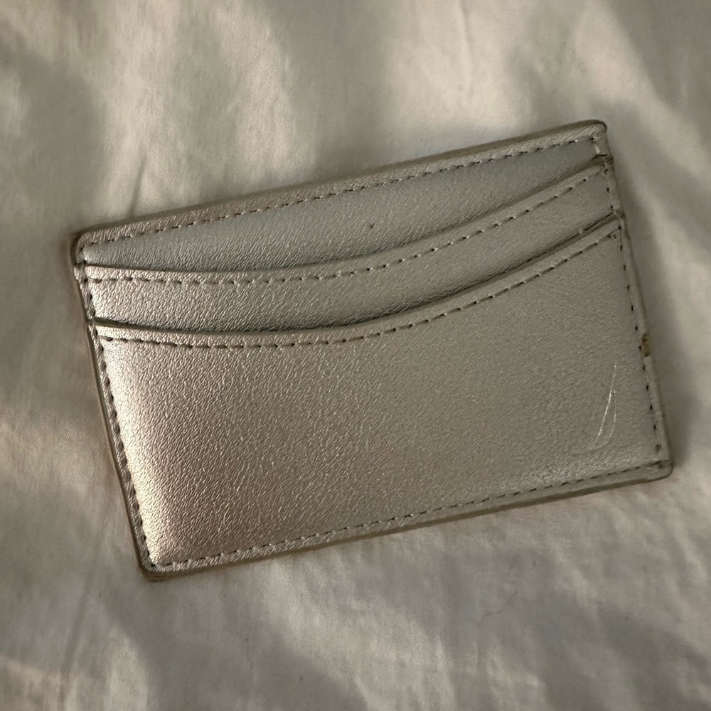 NAUTICA Silver Card Holder